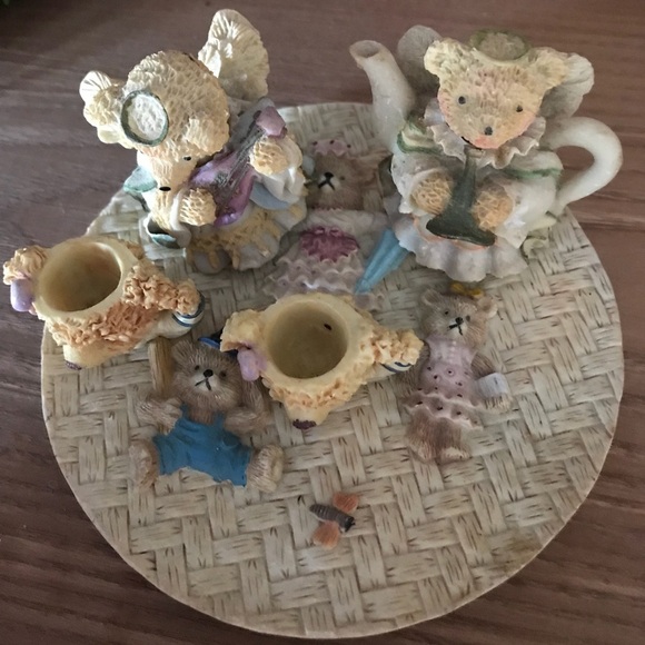 Rare Vintage Teddy Bear Miniature Tea Set - Picture 3 of 12